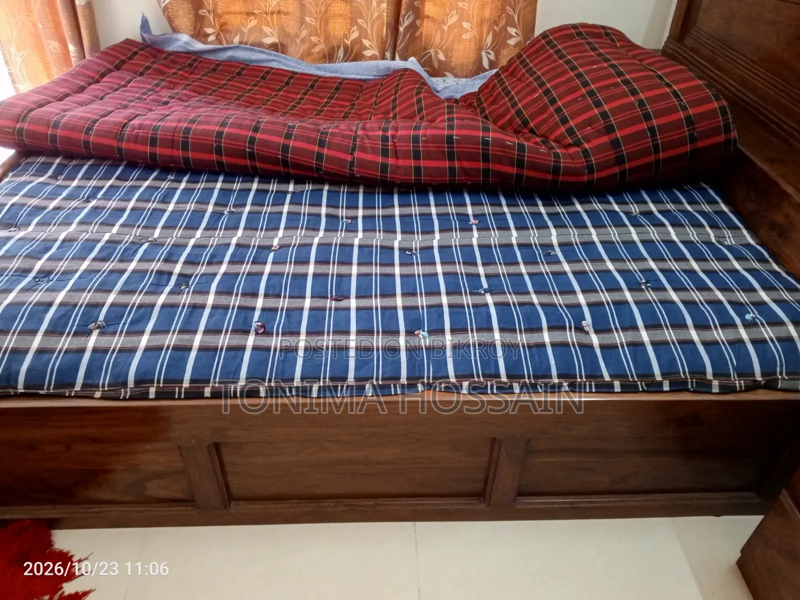 Bed Mattress and Toshok (5.5/7 Fits)
