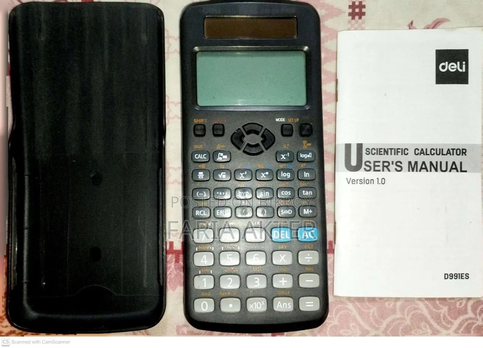 বিক্রয় – Deli D991ES Scientific Calculator (Manual সহ)