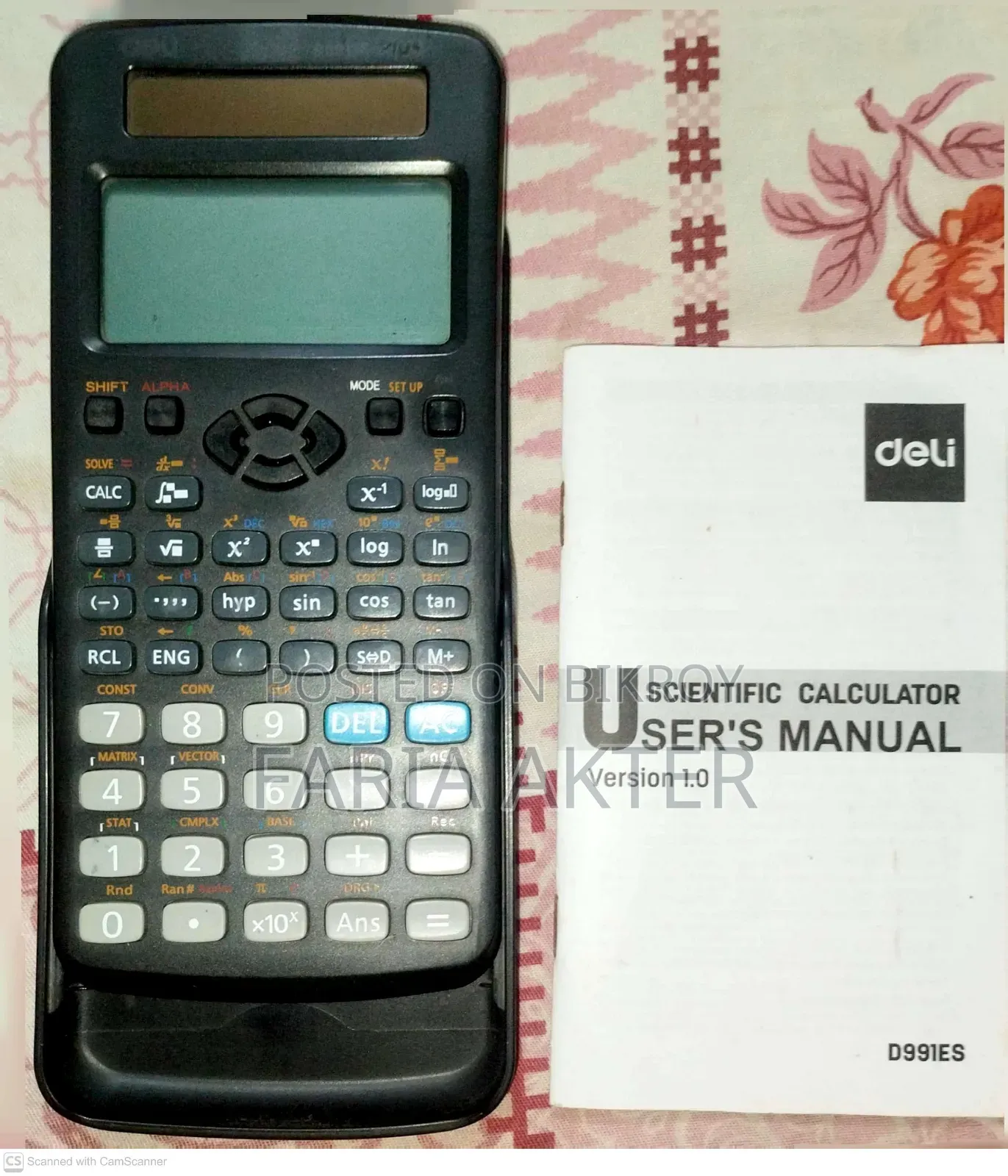 বিক্রয় – Deli D991ES Scientific Calculator (Manual সহ)