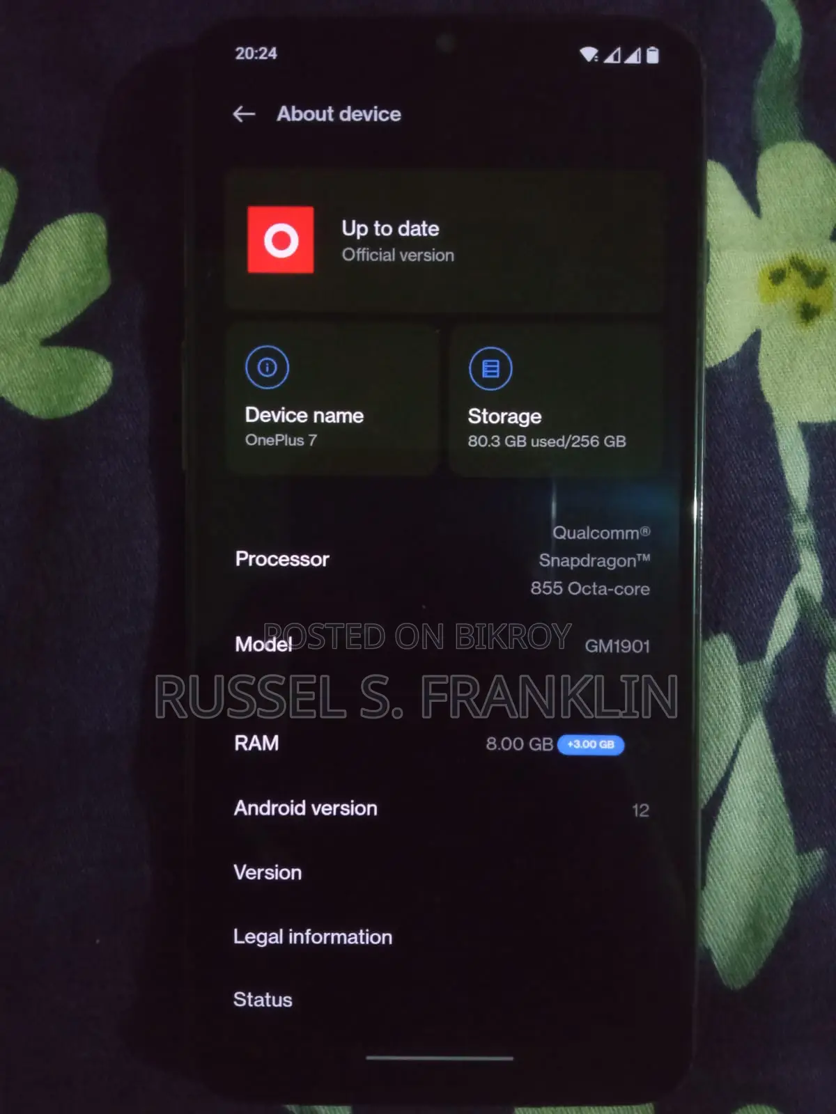 OnePlus 7 256 GB Black