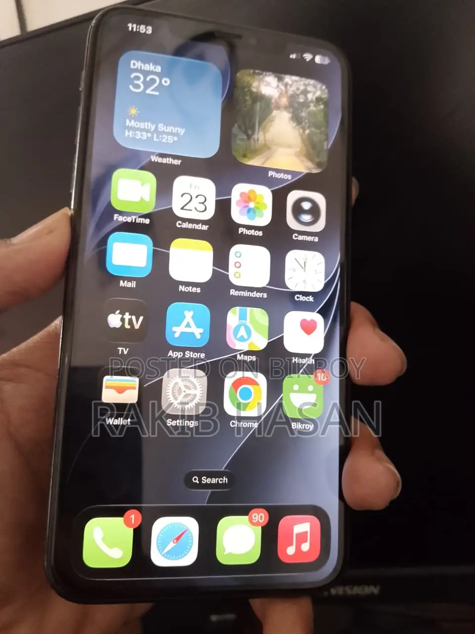 অ্যাপল আইফোন ১১ প্রো ম্যাক্স ৬৪ জিবি ব্ল্যাক
