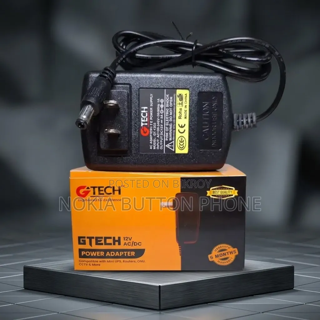 GTECH 12v/3a Power Adapter for WGP and Router
