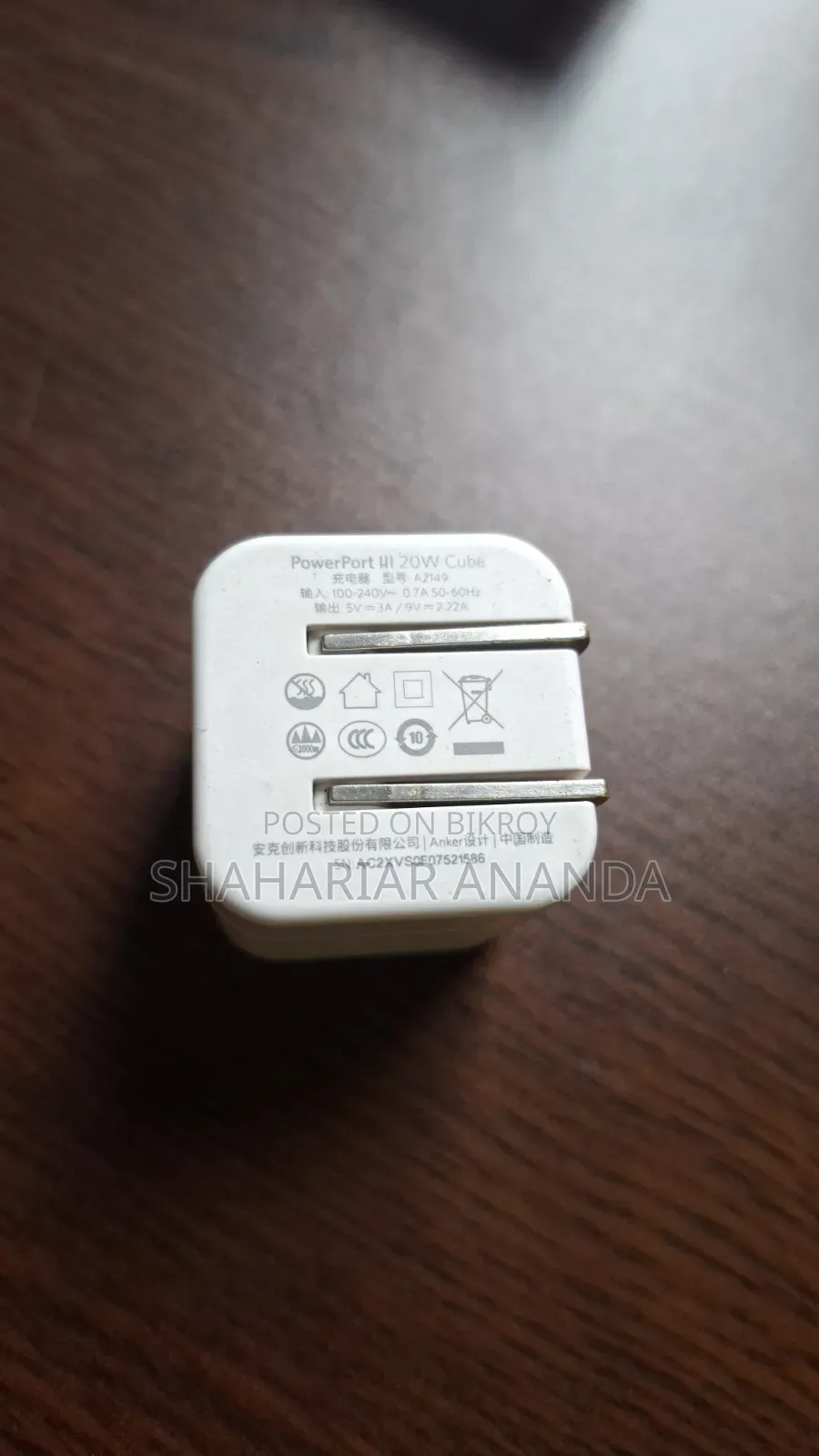 Anker 20W USB-C PD Original Charger – Good Condition
