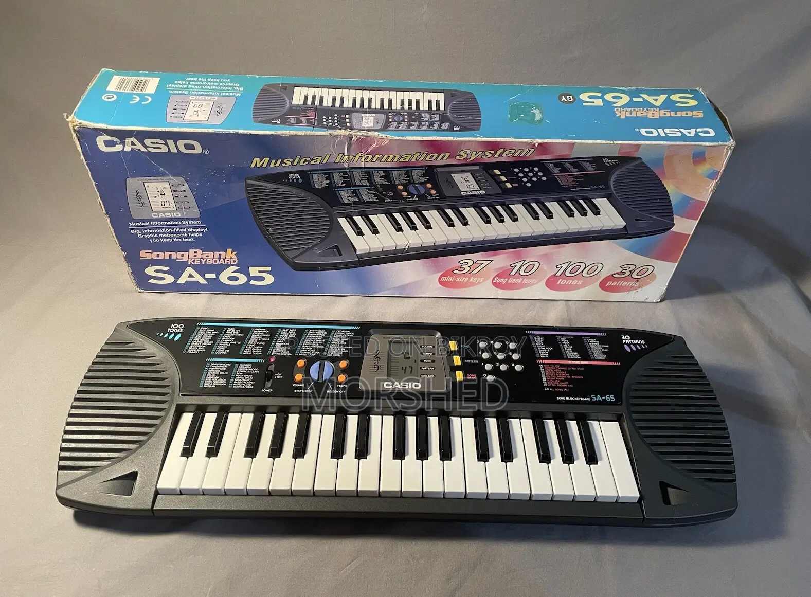 CASIO SA-65 100 Tones | 30 Patterns | 37 Keys | Song Bank Keyboard