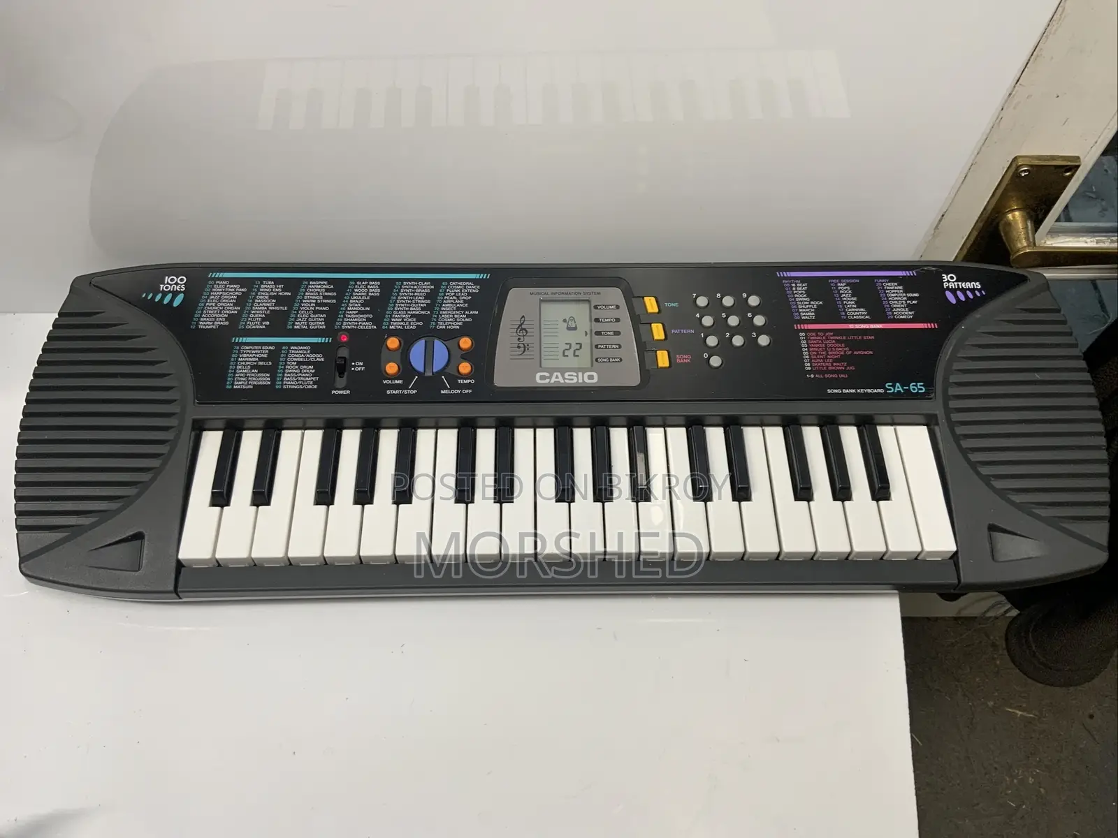 CASIO SA-65 100 Tones | 30 Patterns | 37 Keys | Song Bank Keyboard