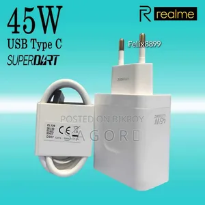 Original Realme Charger, 45W SuperVOOC Charger, Brand New 100%