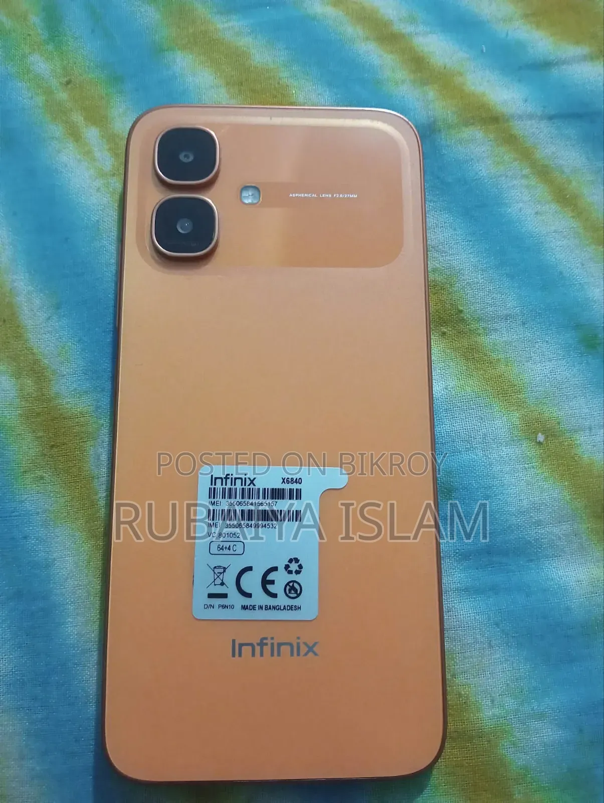 New Infinix Smart 20 64 GB Orange