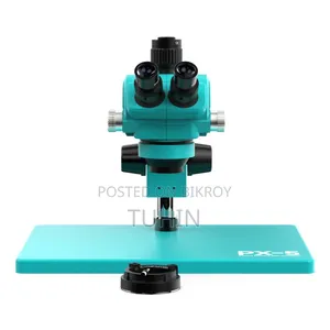 RF4 PX-5 7-50x Synchronous Zoom Trinocular Stereo Microscope.