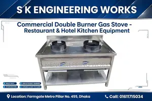 Commercial Double Burner Gas Stove ,Farmgate