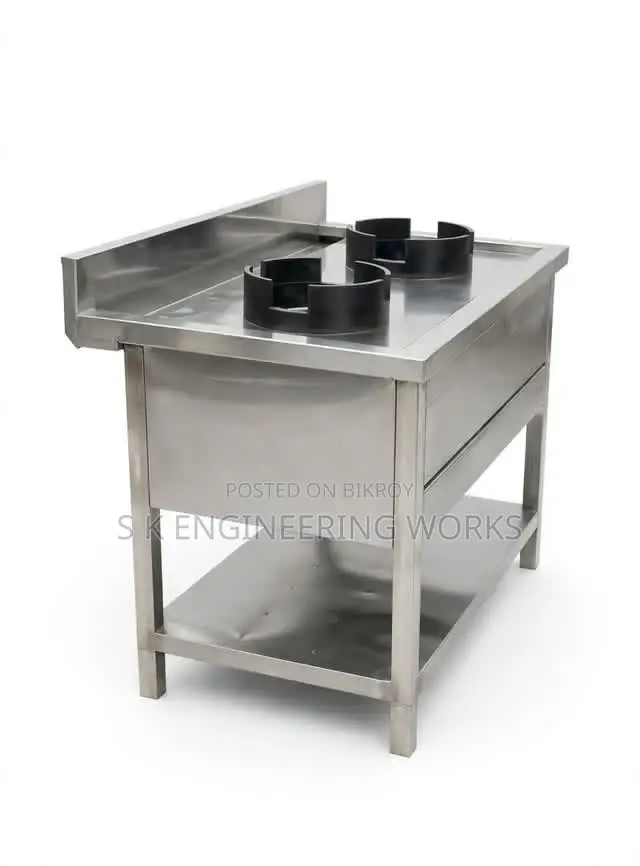 Commercial Double Burner Gas Stove ,Farmgate