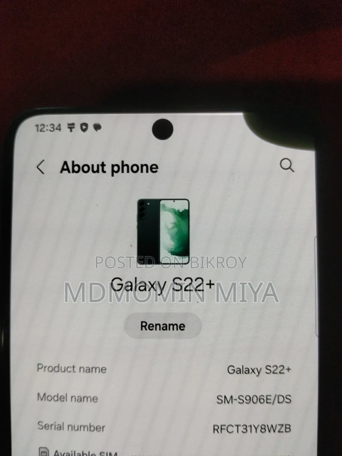 Samsung Galaxy S22+ 5G 256 GB Gray