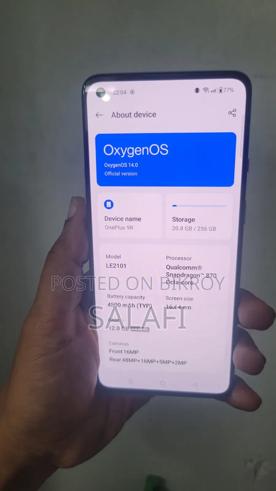 OnePlus 9R 256 GB Purple