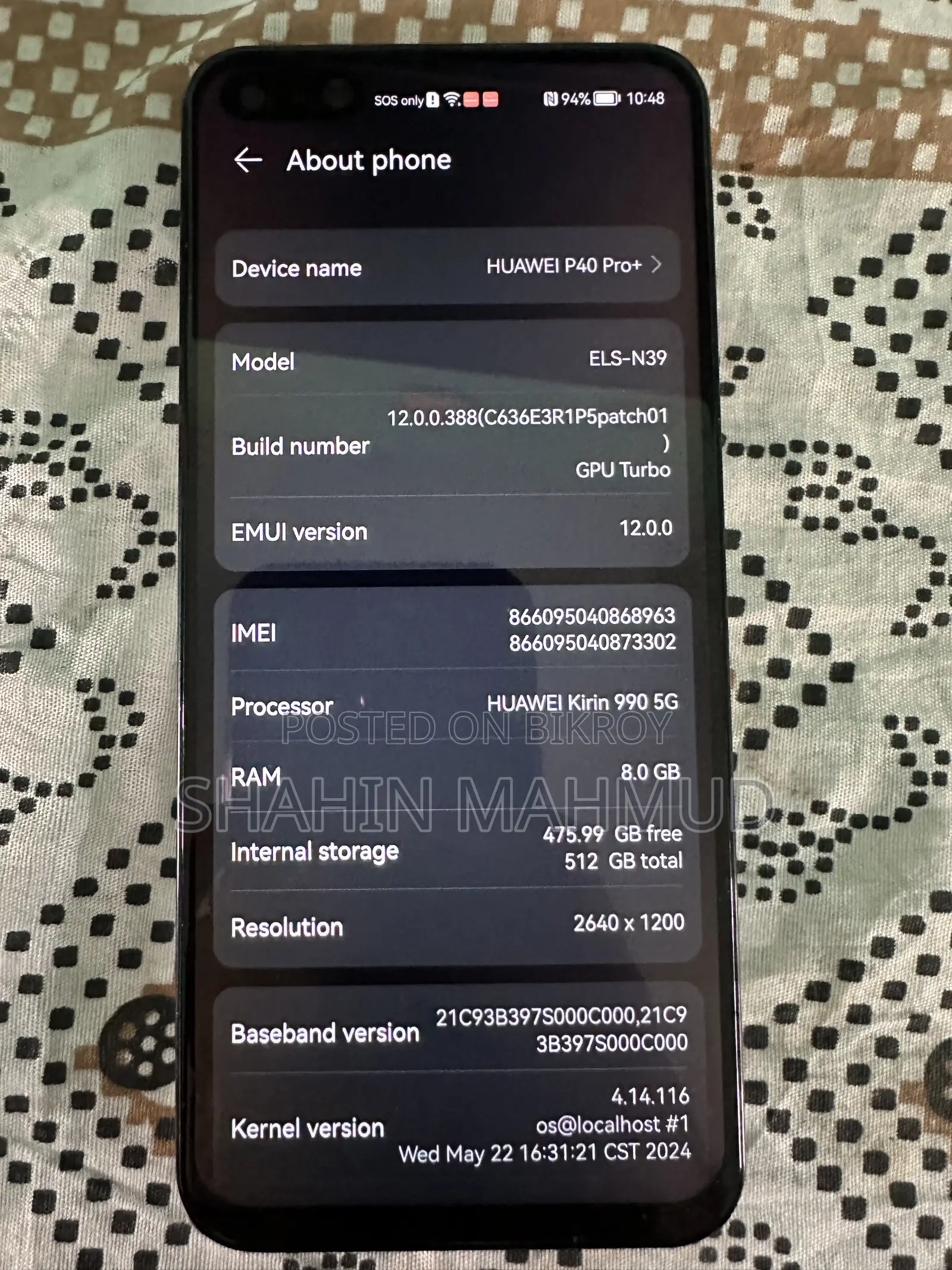 Huawei P40 Pro+ 512 GB White