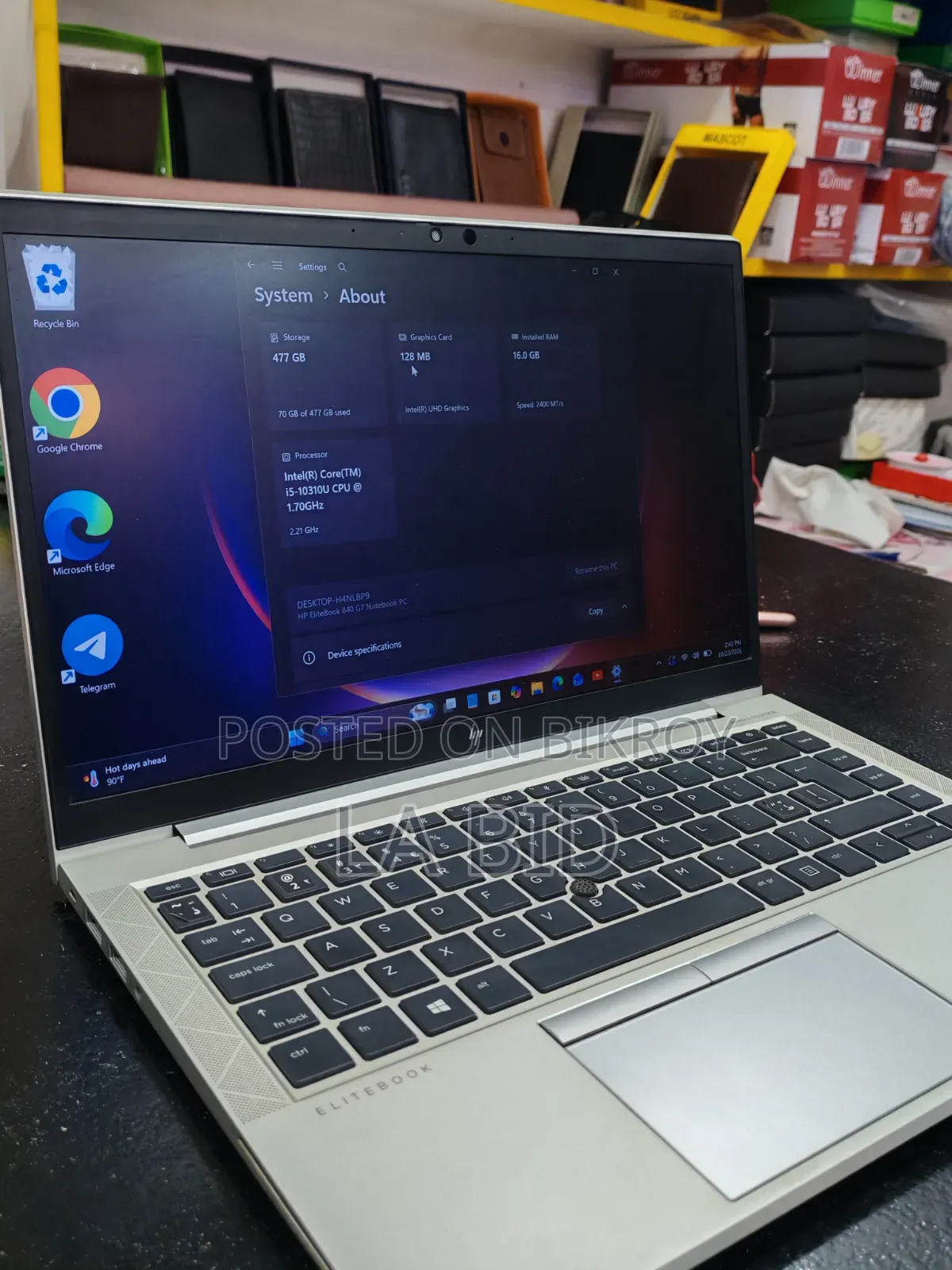 Laptop HP EliteBook 840 G6 16GB Intel Core i5 SSD 512GB