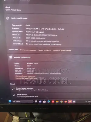 Desktop Computer 3XS Custom Evolve 1851 8GB Intel Core i7 SSD 500GB