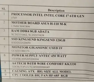 Desktop Computer 3XS Custom Evolve 1851 8GB Intel Core i7 SSD 500GB