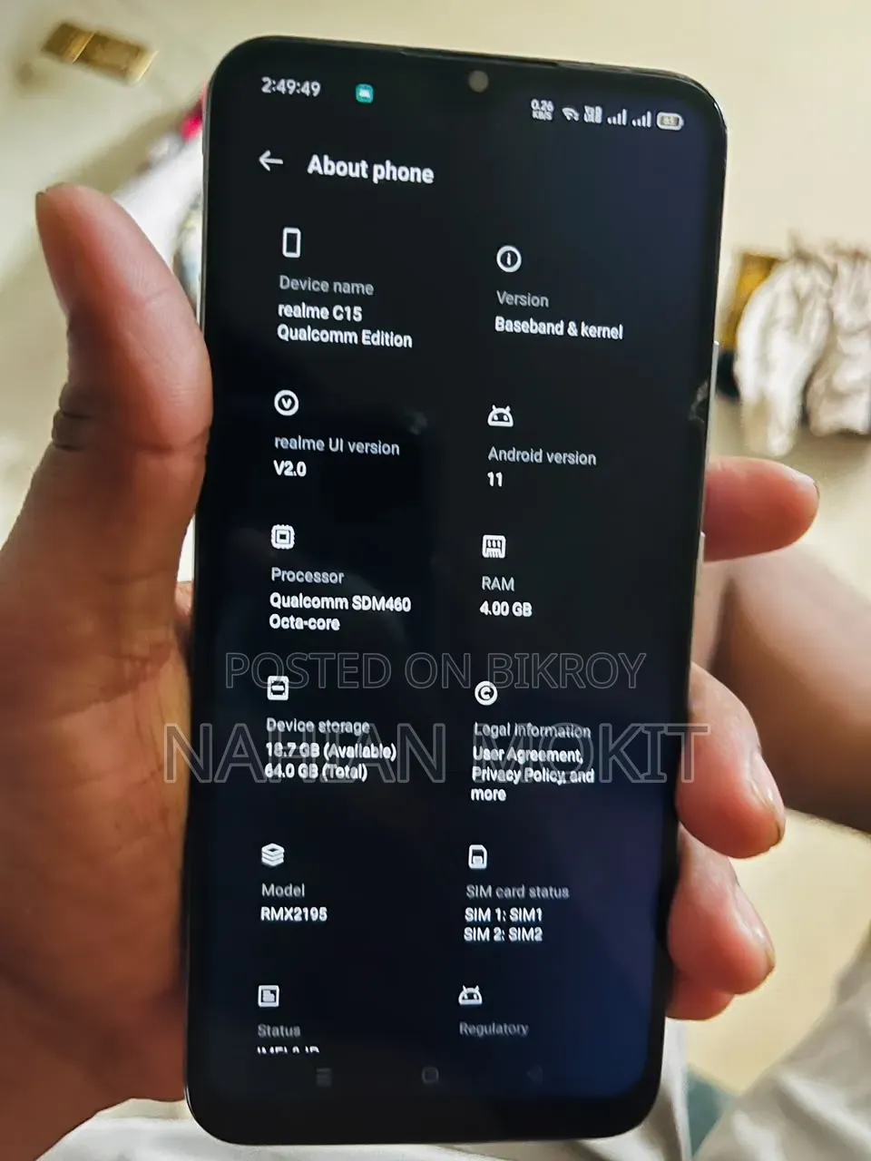Realme C15 64 GB Blue