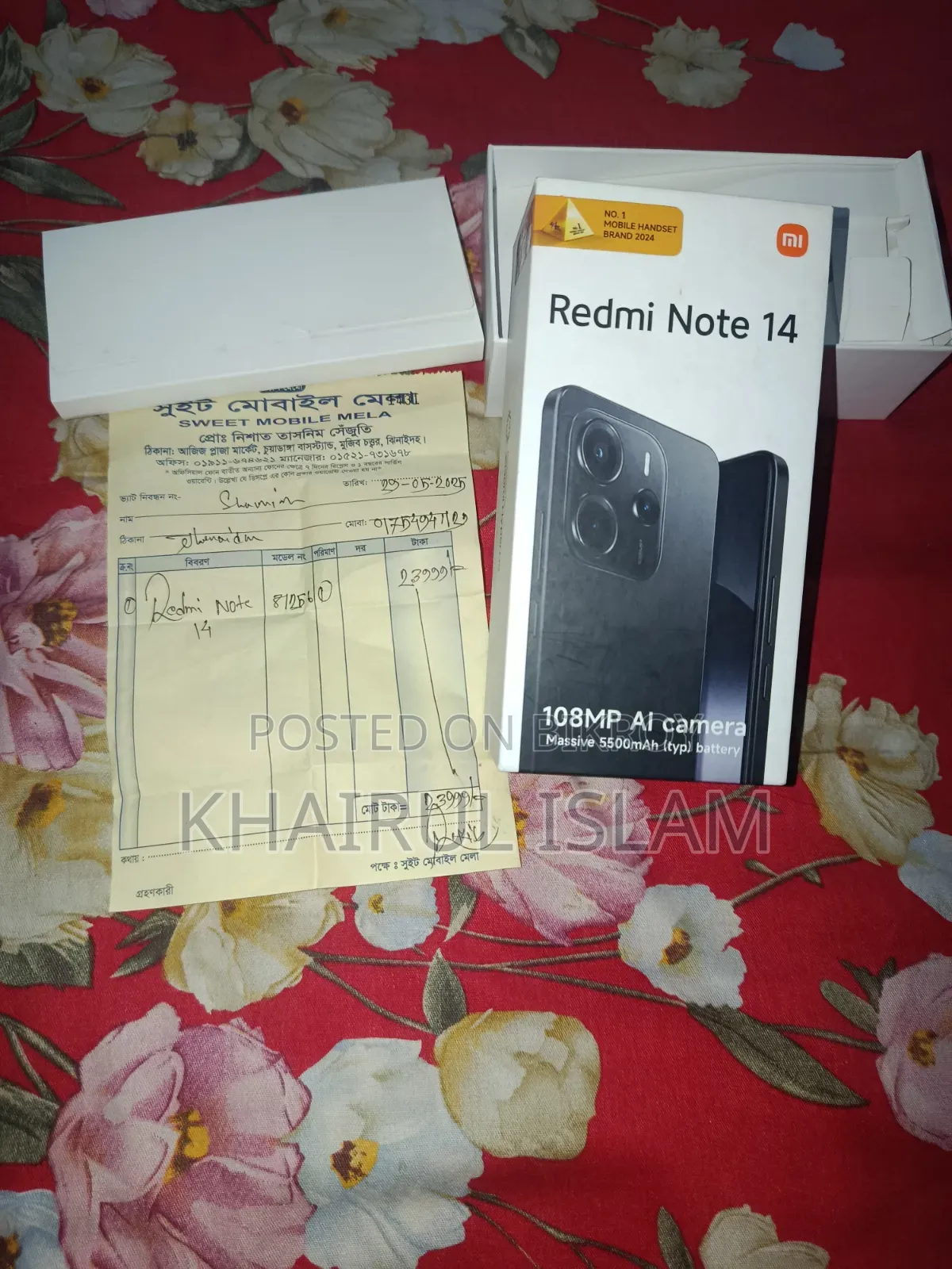 Xiaomi Redmi Note 14 4G 256 GB Black