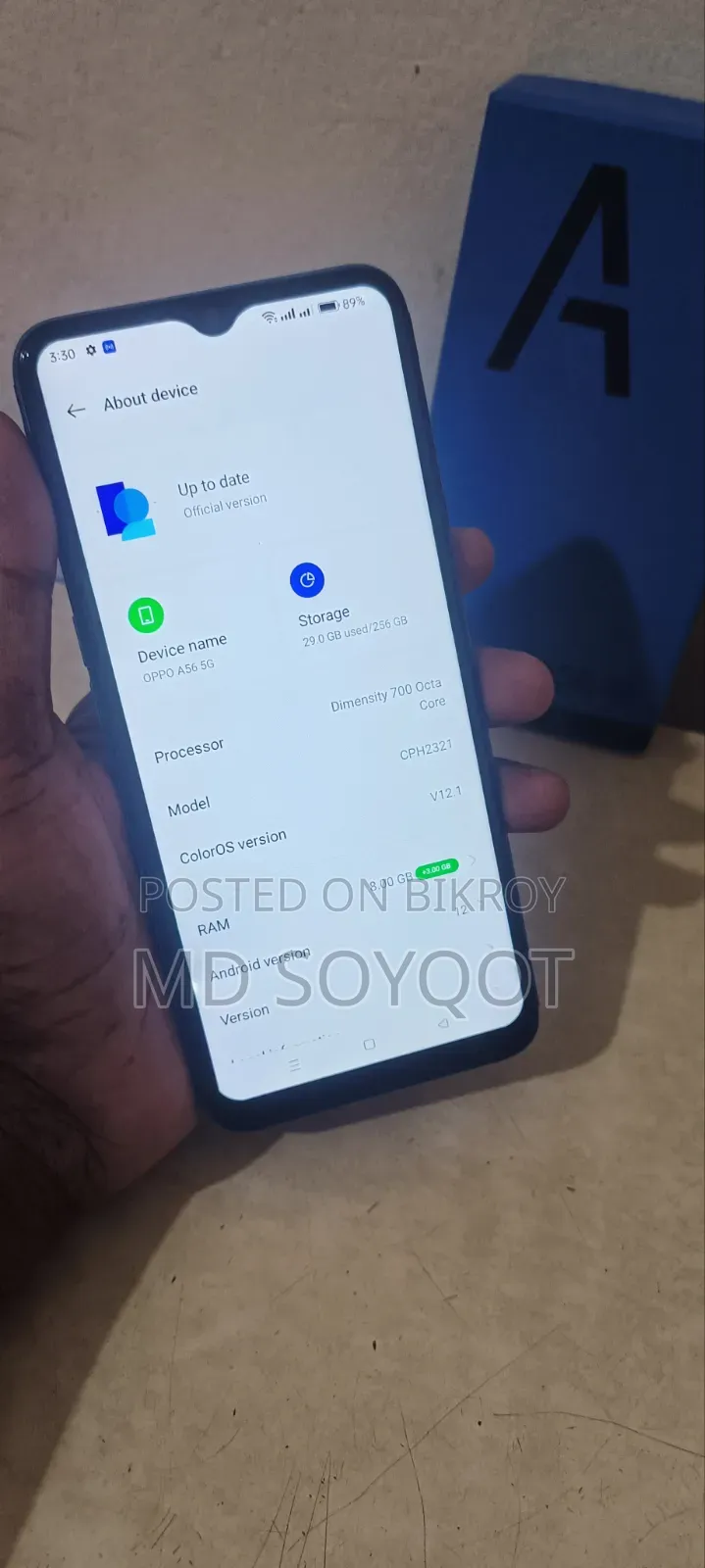 Oppo A56 5G 256 GB Gray