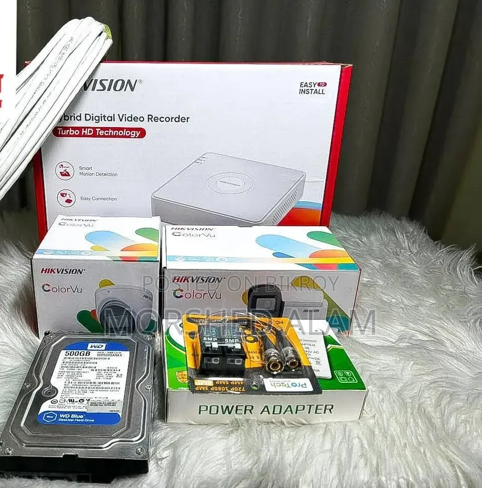 CCTV Camera Full Setup (6 pcs)