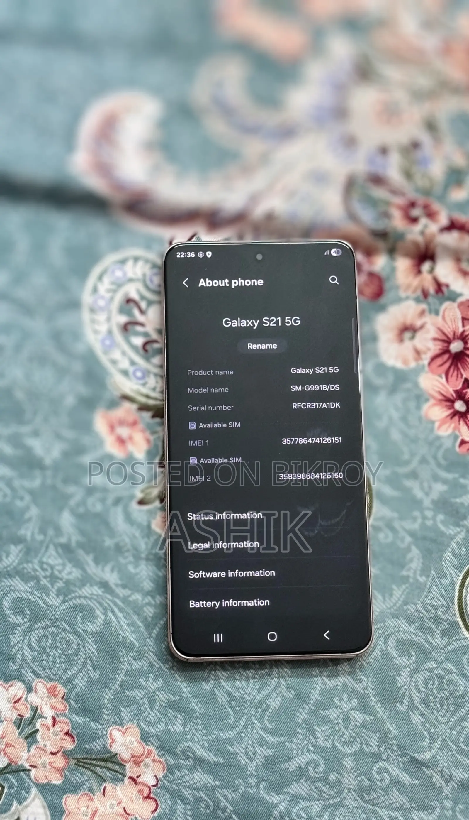 Samsung Galaxy S21 5G 128 GB Rose Gold