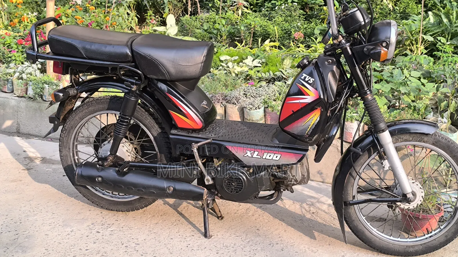 TVS XL 100 2018 Black