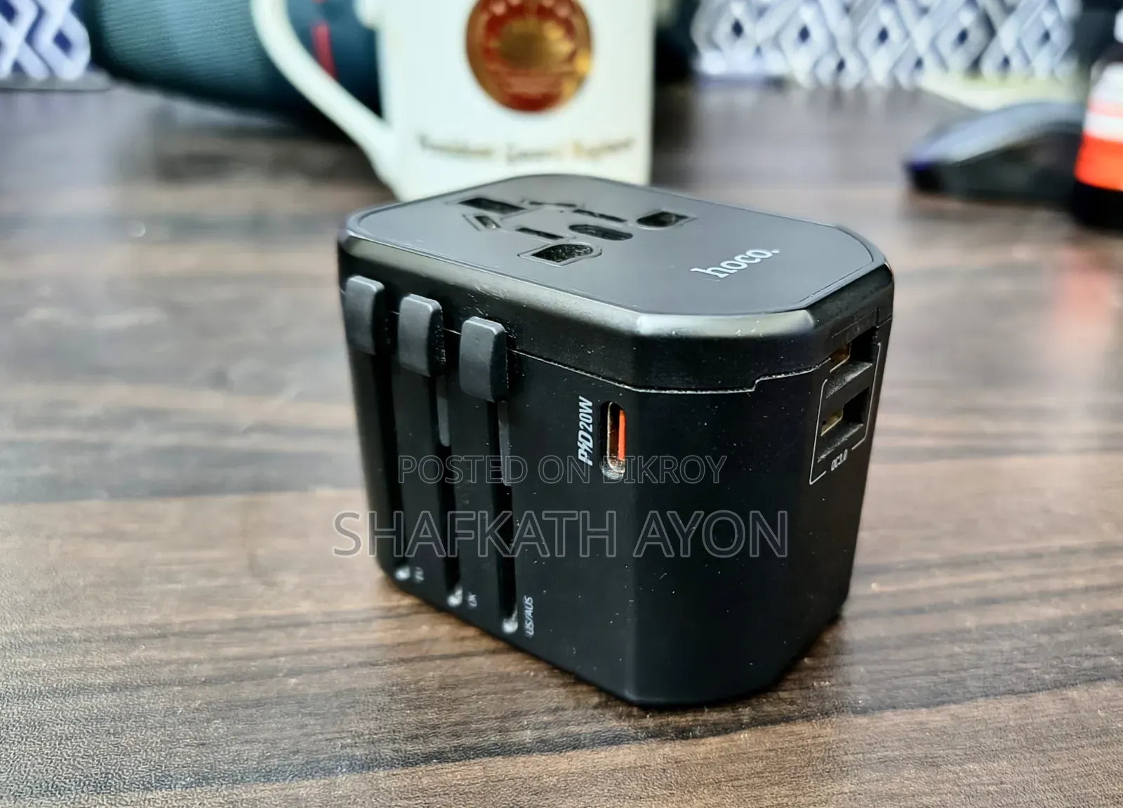 Hoco C15 20W Universal Travel Adapter