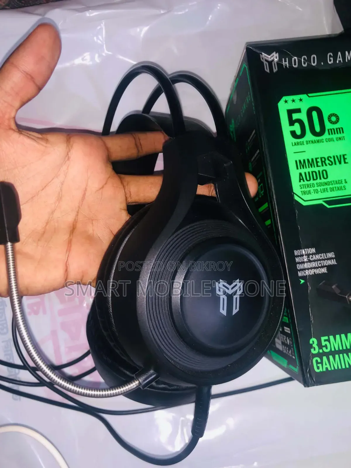 Hoco W106 Gaming Headphone With Converter