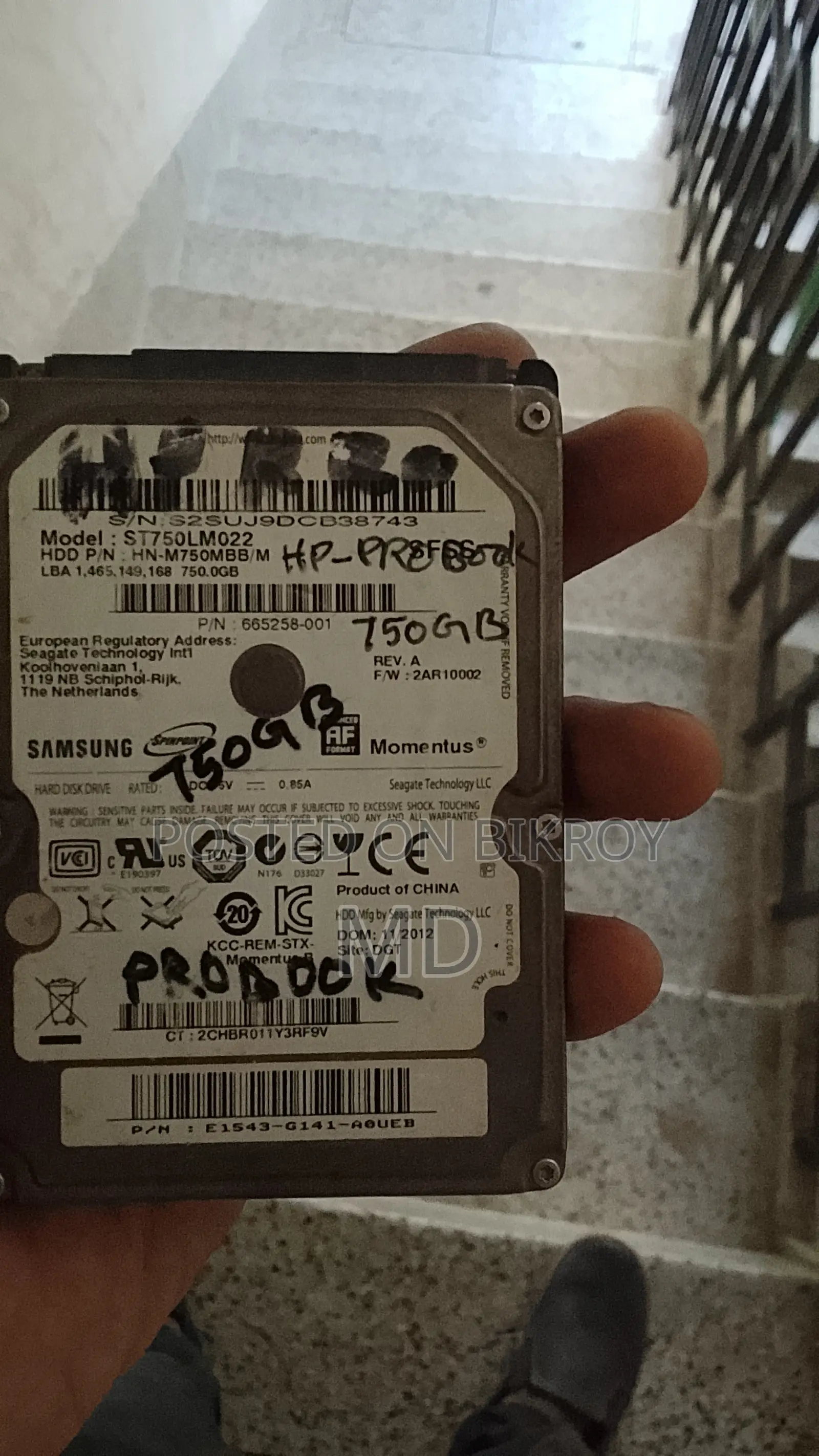 720GB HDD (Samsung)