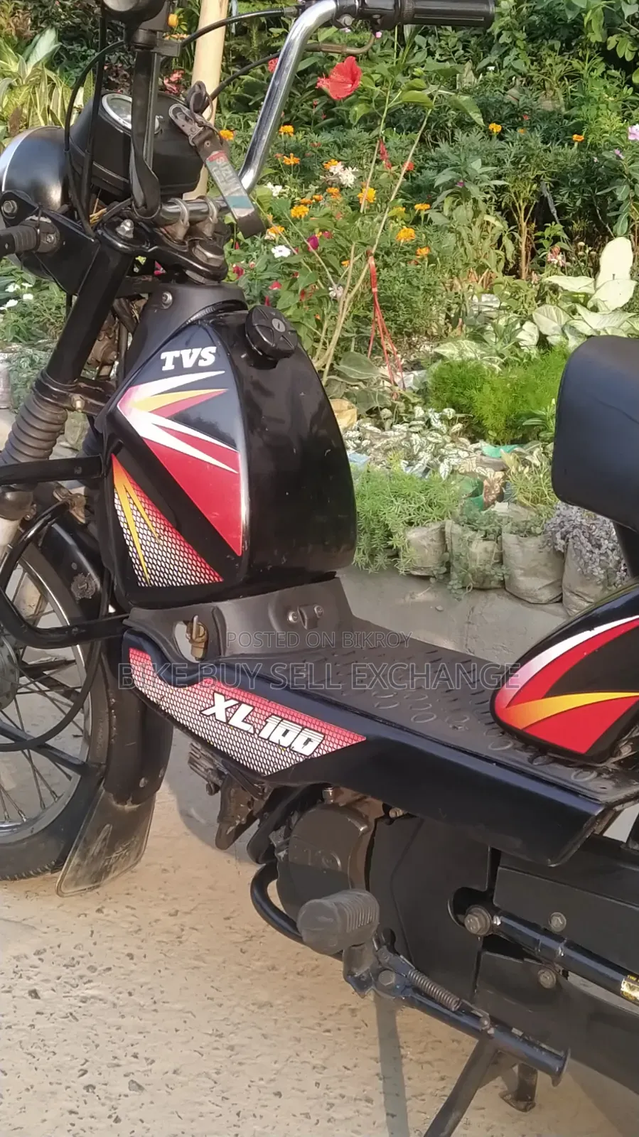 টিভিএস এক্সএল ১০০ ২০১৮ কালো