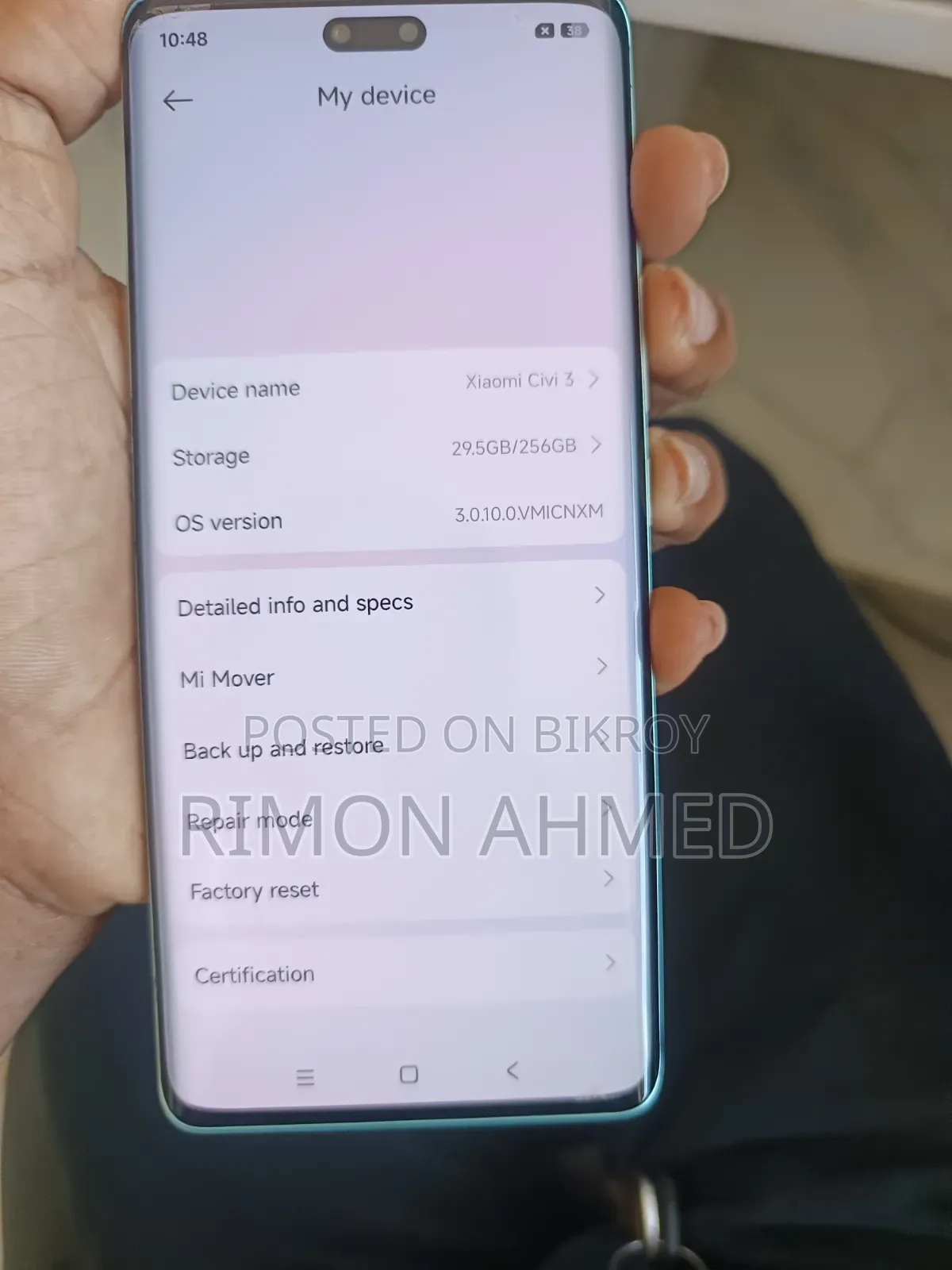 Xiaomi Civi 3 256 GB Blue