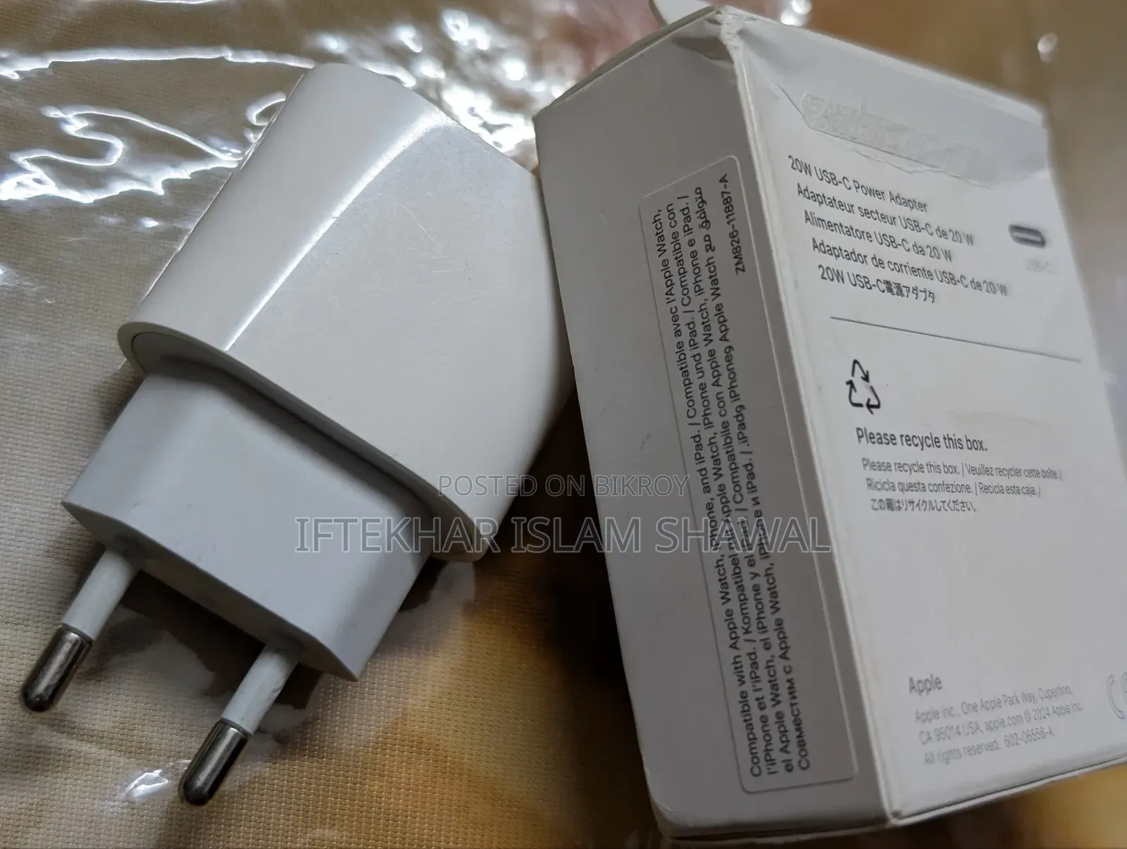 Original Apple Charger With Box