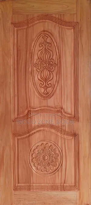 Mahogany Solid Door with Polish and Fitting