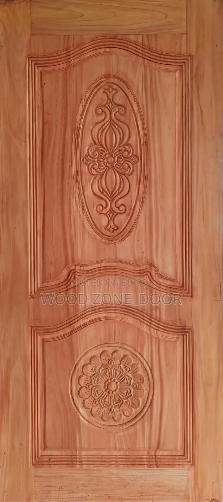 Mahogany Solid Door with Polish and Fitting