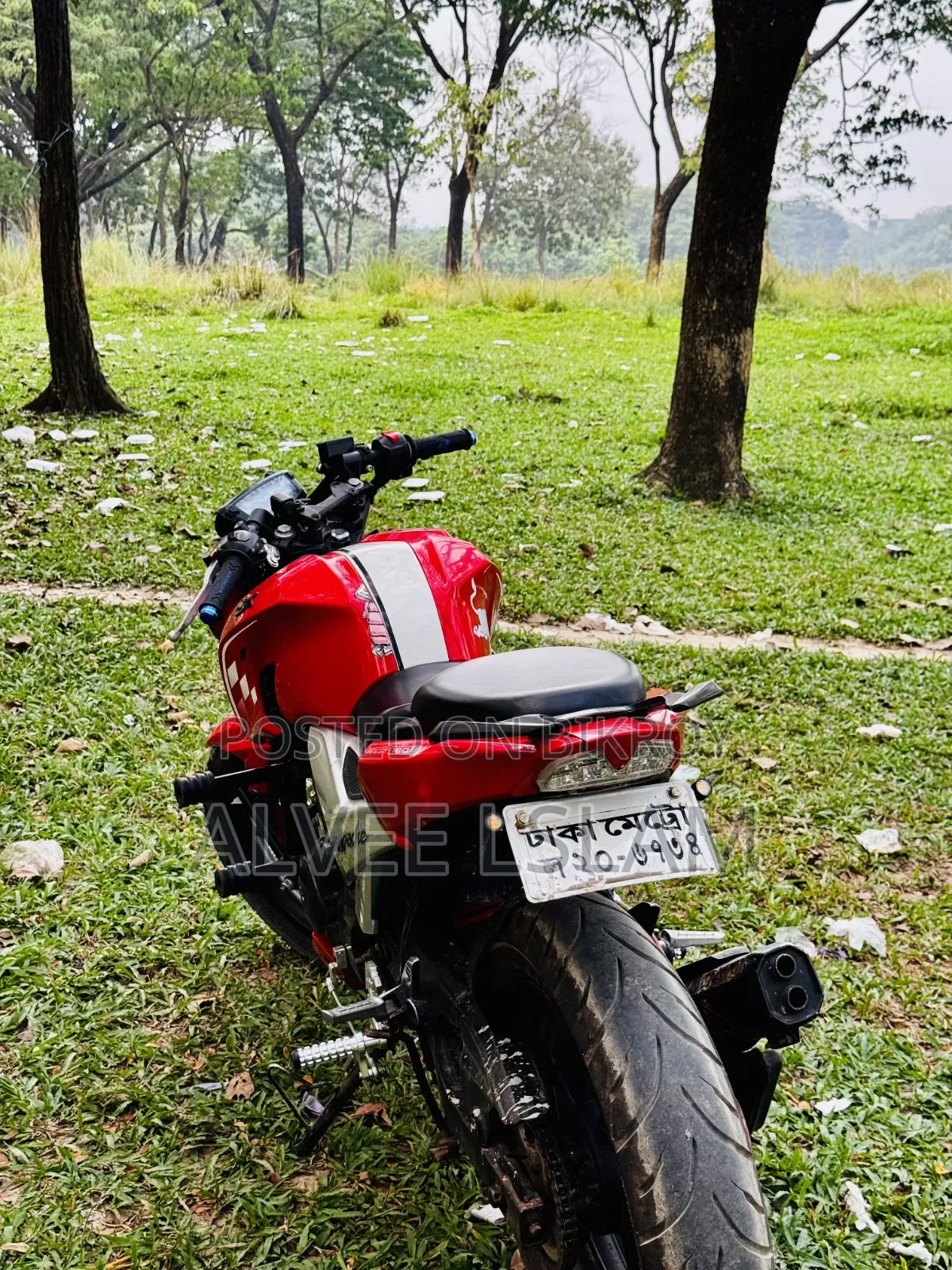 টিভিএস আপাচে আরটিআর ১৬০ ৪ভি ২০১৮ লাল