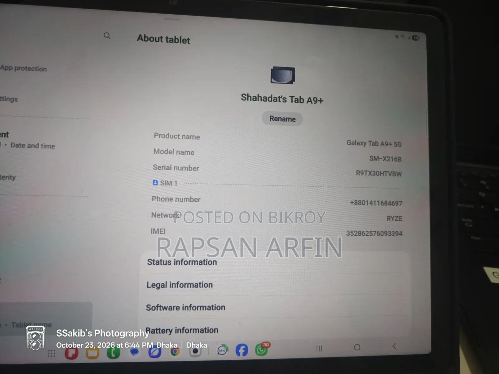 Samsung Galaxy Tab A9+ 128 GB Gray