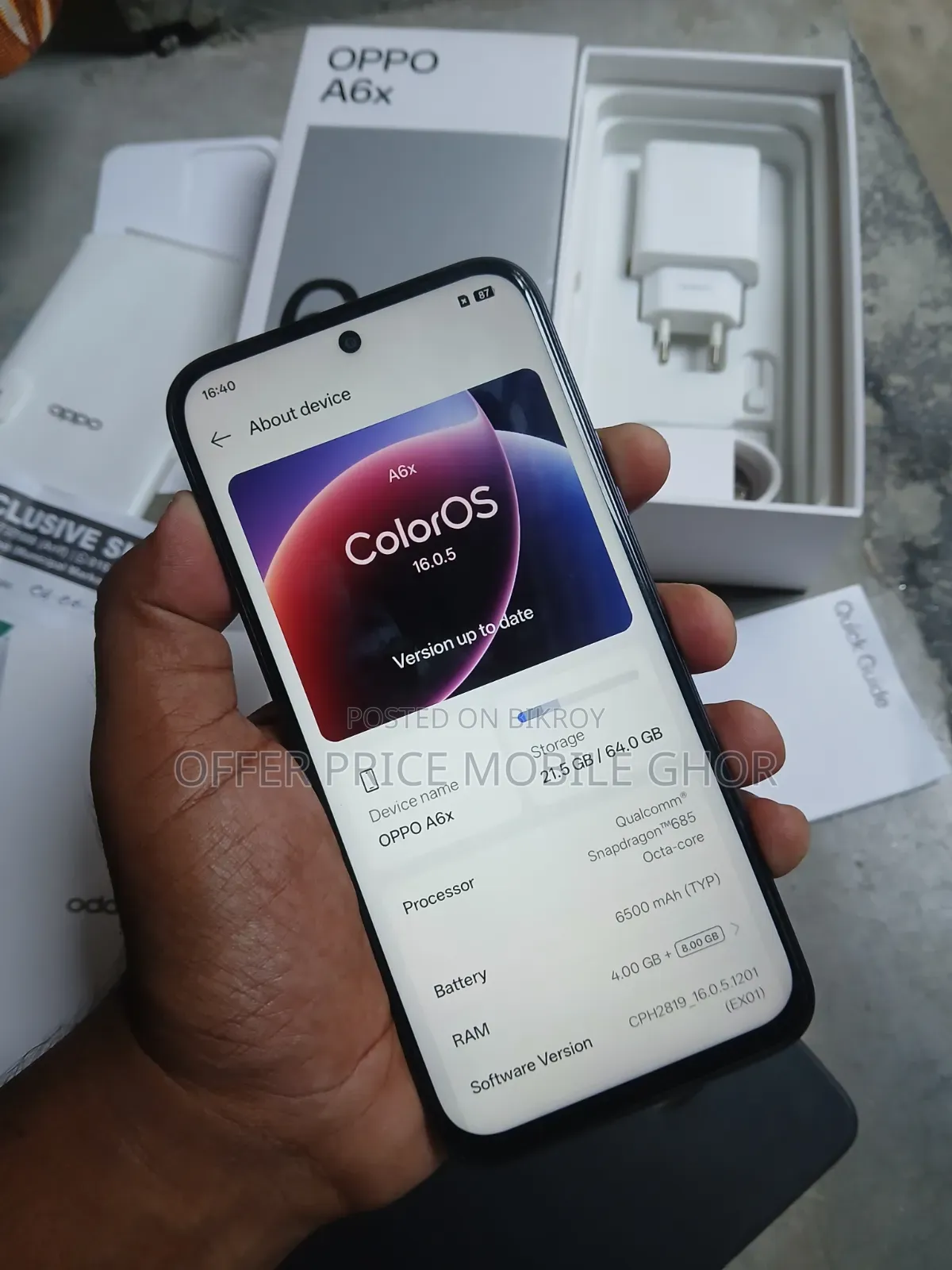 Oppo A6x 64 GB Blue