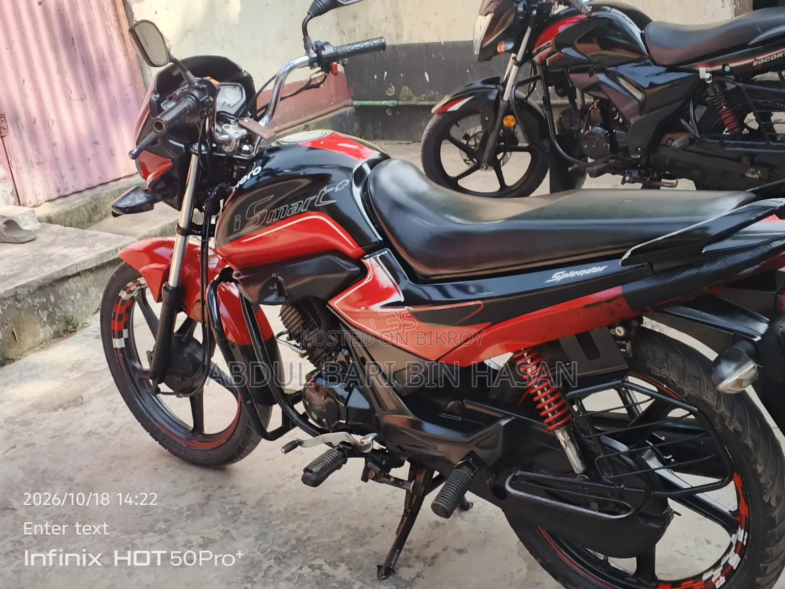 Hero Splendor iSmart 2020 Red