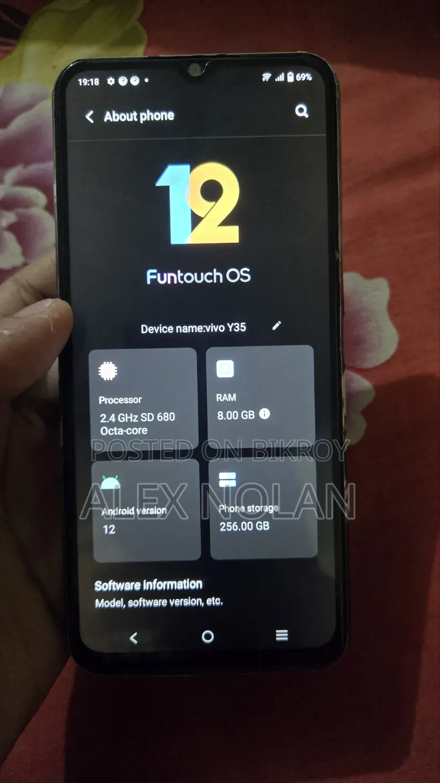 ভিভো ওয়াই৩৫ ২৫৬ জিবি