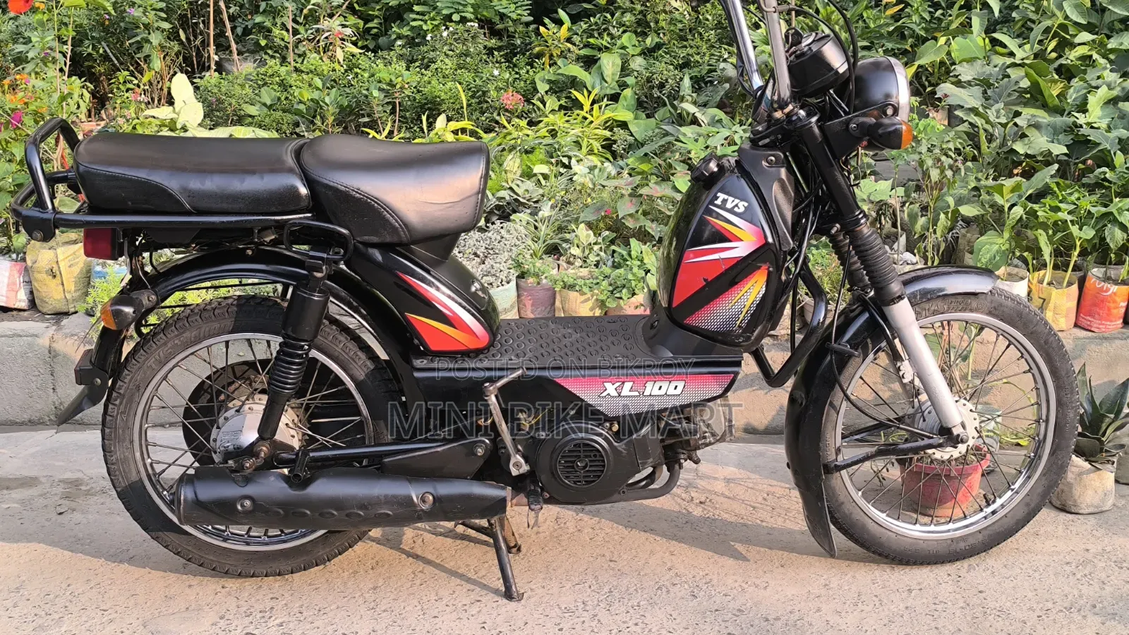 টিভিএস এক্সএল ১০০ ২০১৮ কালো