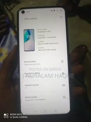 OnePlus Nord N10 5G 128 GB Blue