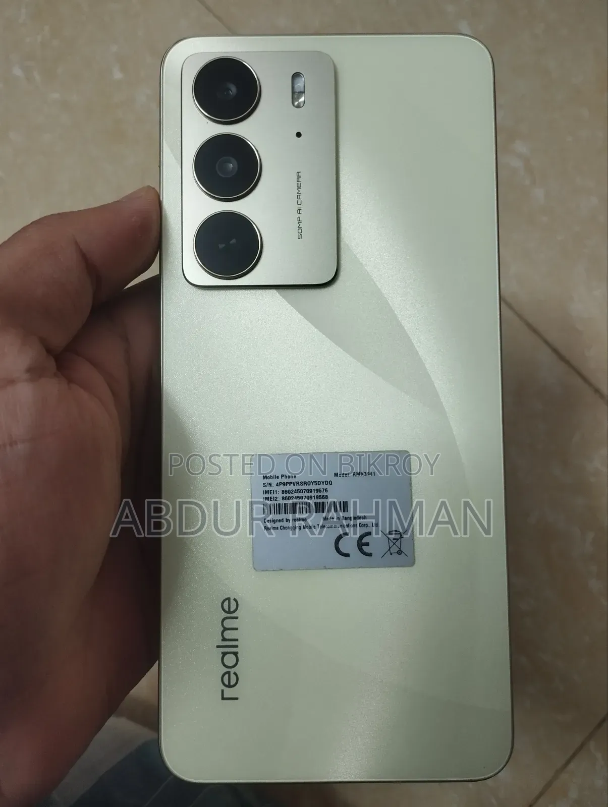 New Realme C75 128 GB Gold