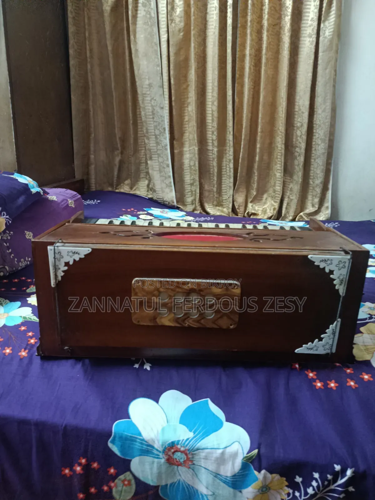The harmonium was bought recently and is like new