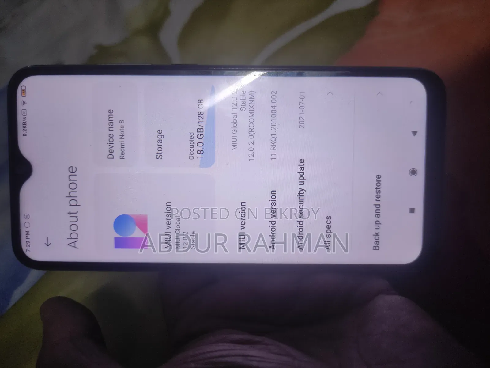 Xiaomi Redmi Note 8 128 GB Blue