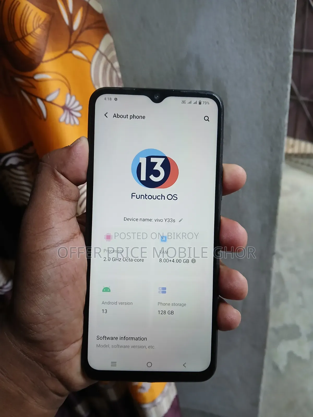 Vivo Y33s 128 GB Blue