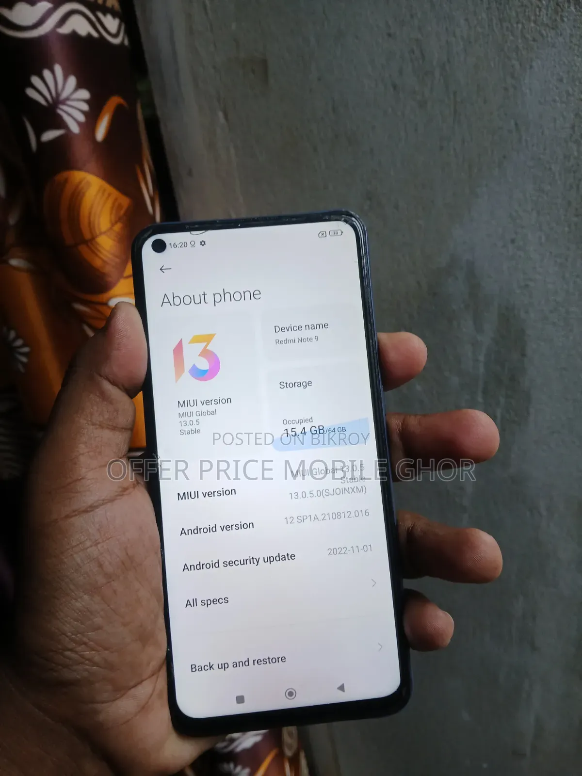 Xiaomi Poco F3 128 GB Yellow
