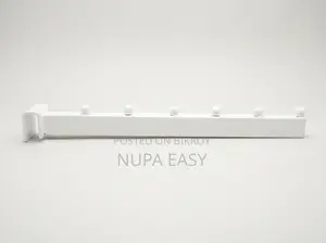 Garment Display Rack 6 Ball Waterfall Hanger Hook (Black & White) 6 In