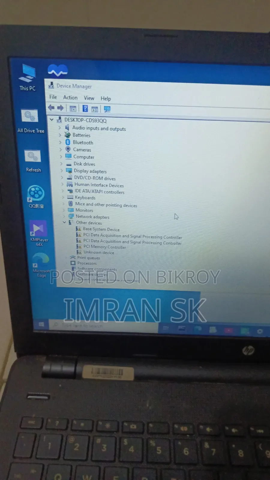 Laptop HP 15 4GB Intel Core i3 HDD 1T