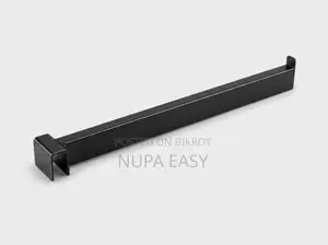 Garment Display Rack 12" Straight Faceout Hanger Hook (Black & White)