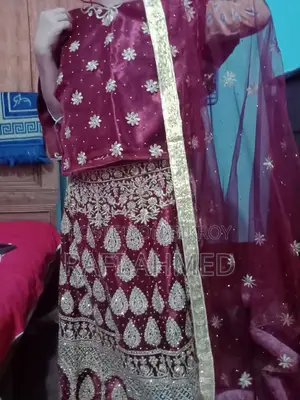 লেহেঙ্গা চোলি কাপড়: সম্পূর্ণ বেলভেট বডি, নেট ওড়না